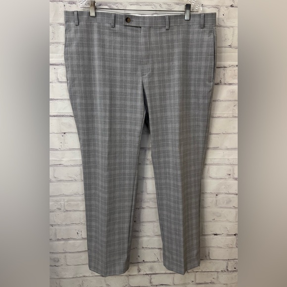 Polo Ralph Lauren Other - Lauren Ralph Lauren Black label Men’s 40x28 Gray Plaid Dress Pants‎ Flat Front